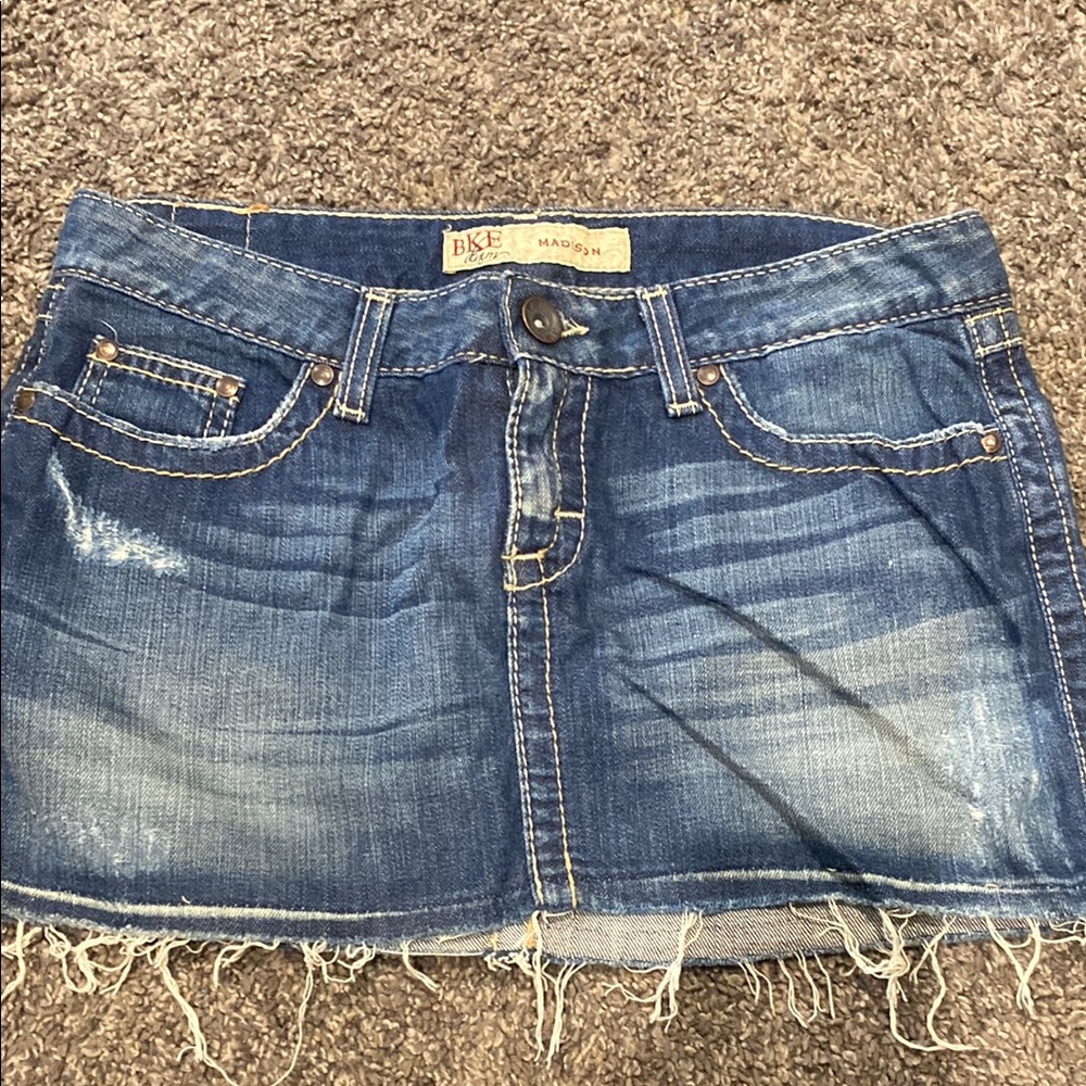 BKE Women's Denim Skirt - Blue